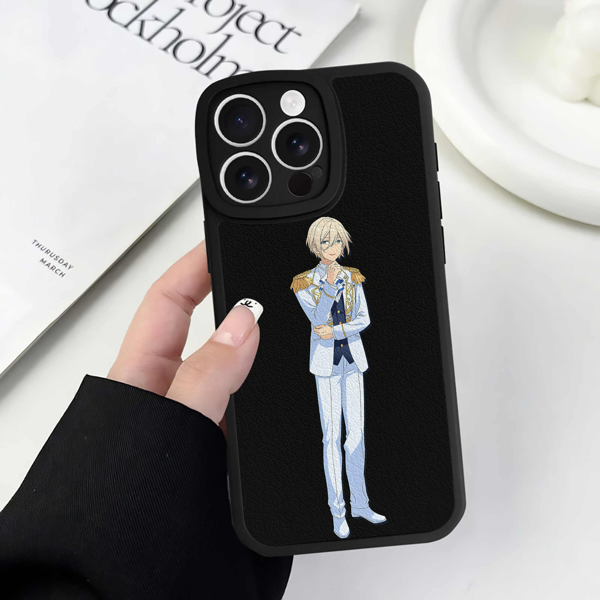 （画像用） あんさんぶるスターズ! Ensemble Stars 【iPhone 16シリーズ対応】シリコンスマホケース（レザー調） 材質：シリコン